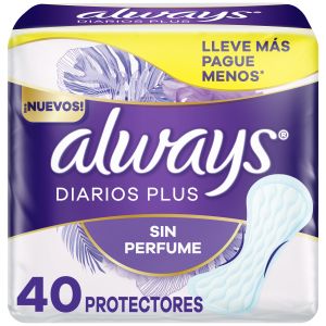 Always Liners Sin Perfume 40x24IT