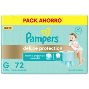 Pañales Pampers Deluxe Protection Talle G 72 Un