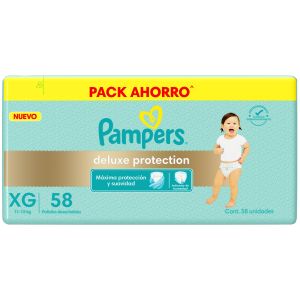 Pañales Pampers Deluxe Protection Talle XG 58 Un